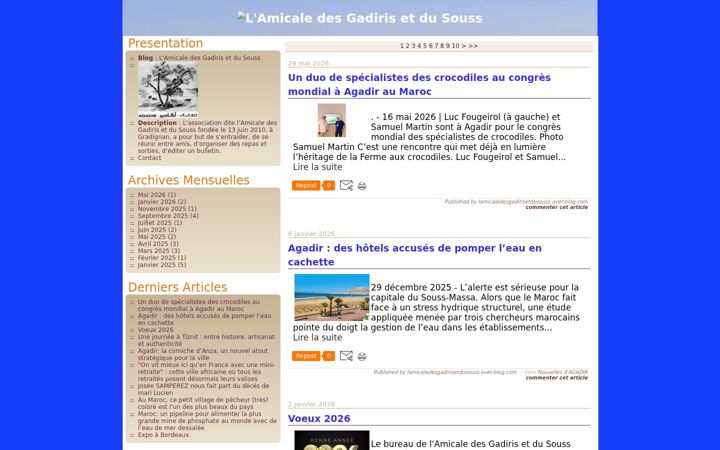 Screenshot of lamicaledesgadirisetdusouss.com