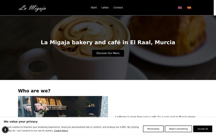 Screenshot of lamigajadesayunos.com