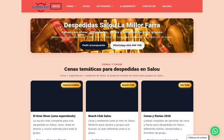 Screenshot of lamillorfarra.com