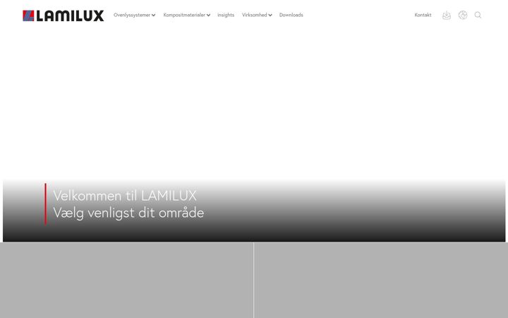 Screenshot of lamilux.dk
