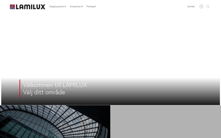 Screenshot of lamilux.se