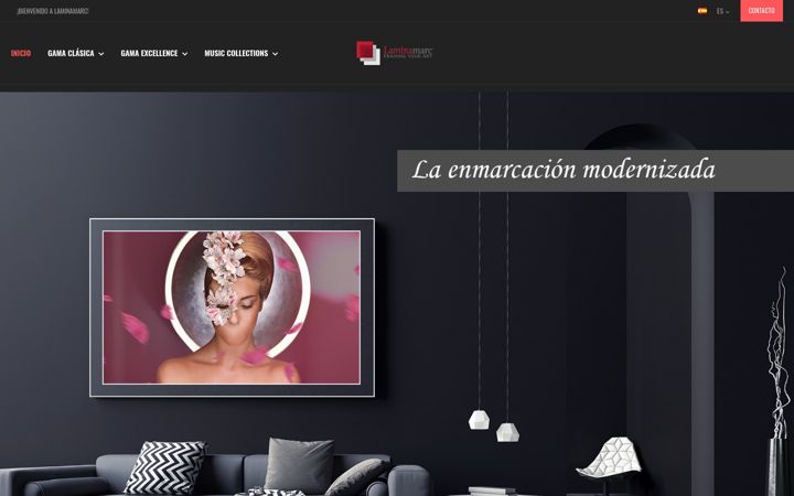 Screenshot of laminamarc.com