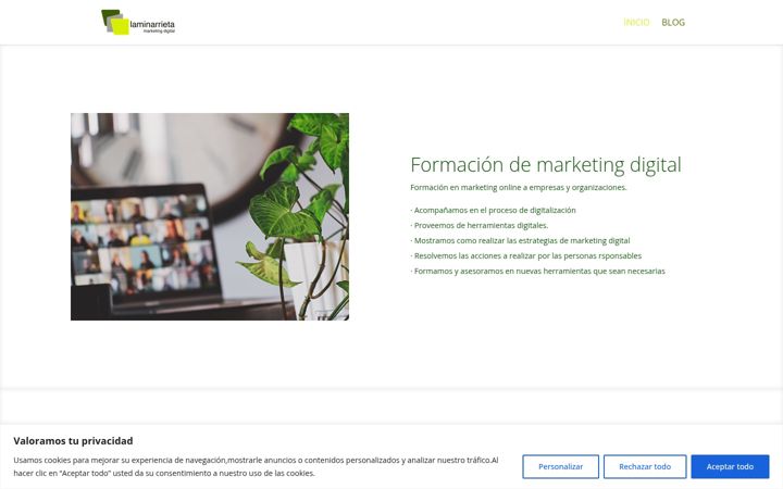 Screenshot of laminarrieta.com