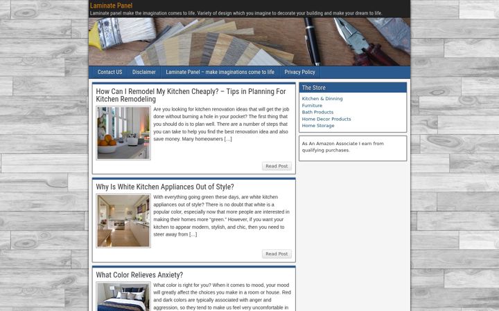 Screenshot of laminatepanel.com