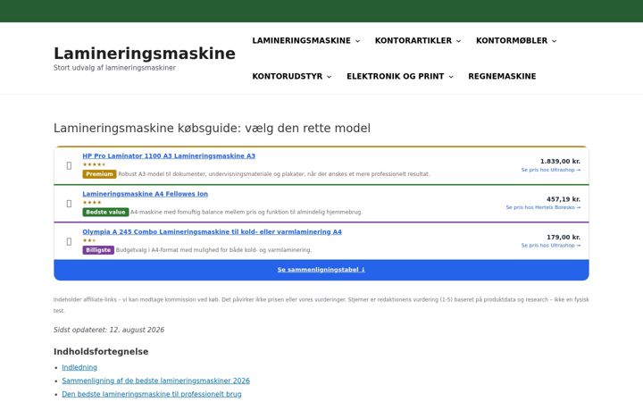 Screenshot of lamineringsmaskiner.dk