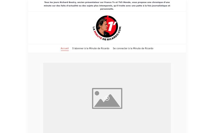 Screenshot of laminutedericardo.com