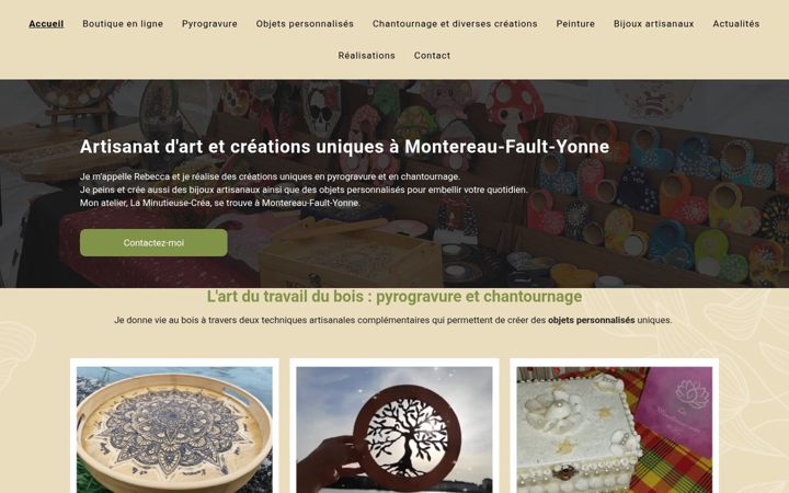 Screenshot of laminutieusecrea-gravure.fr
