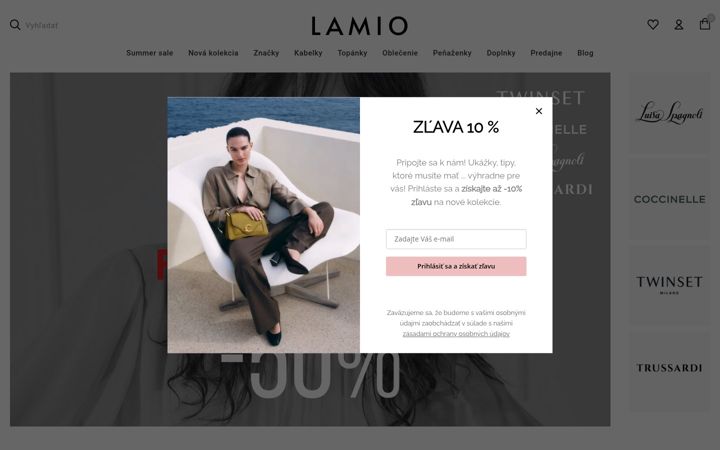 Screenshot of lamio.sk