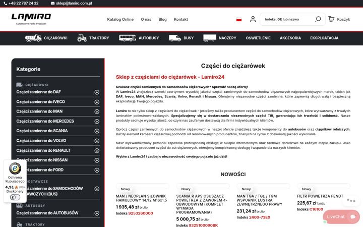 Screenshot of lamiro24.com