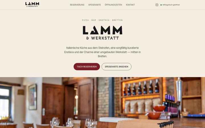 Screenshot of lammbretten.de
