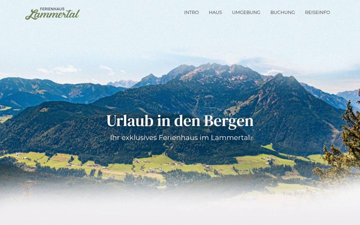 Screenshot of lammertal-ferienhaus.de