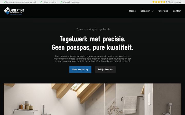 Screenshot of lammertink-tegelwerken.nl