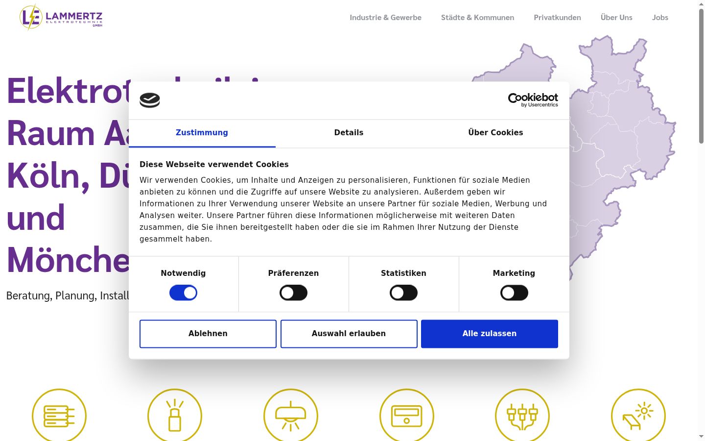 Snímek obrazovky baneru souhlasu zobrazeného před jakoukoli interakcí