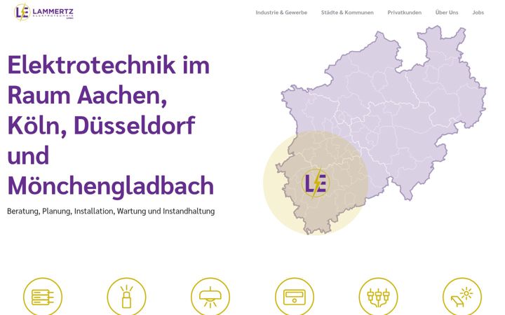 Screenshot of lammertz-elektrotechnik.de