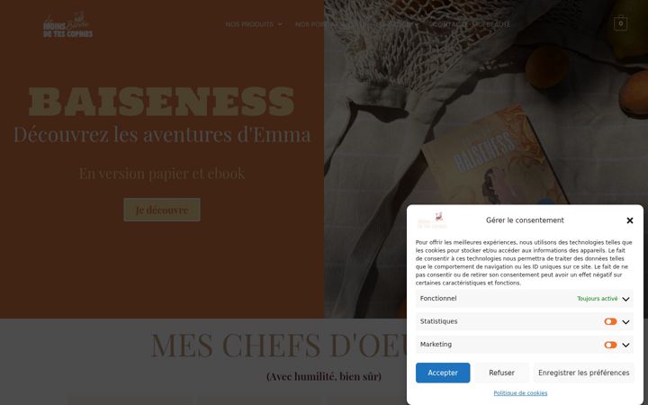 Screenshot of lamoinsbonnedetescopines.fr