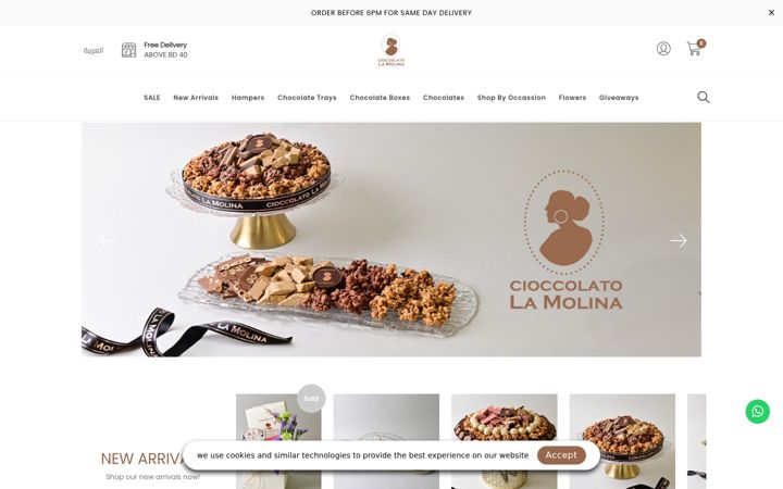 Screenshot of lamolinabh.com