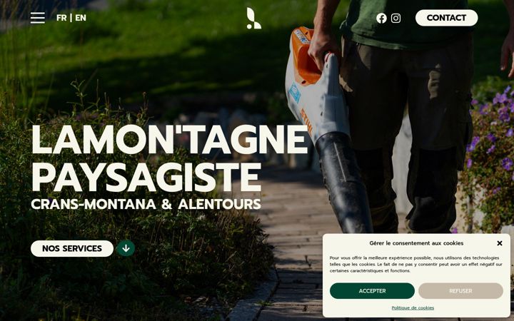 Screenshot of lamon-tagne.ch
