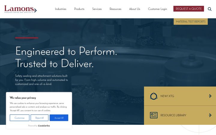 Screenshot of lamons.com