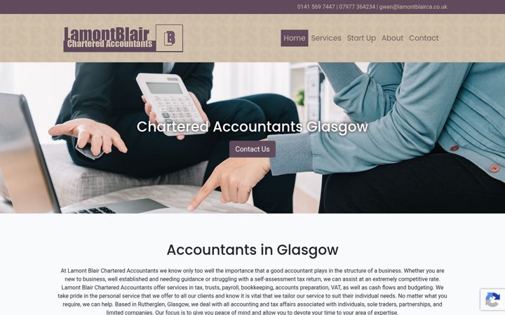 Screenshot of lamontblairca.co.uk