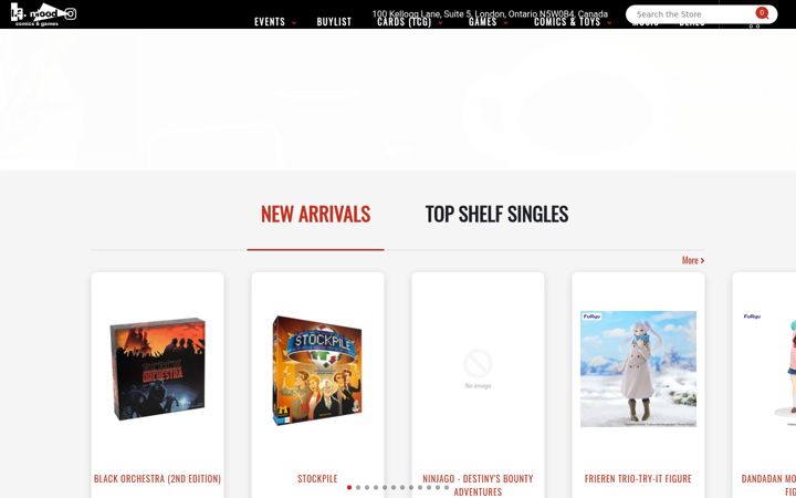 Screenshot of lamoodcomics.ca