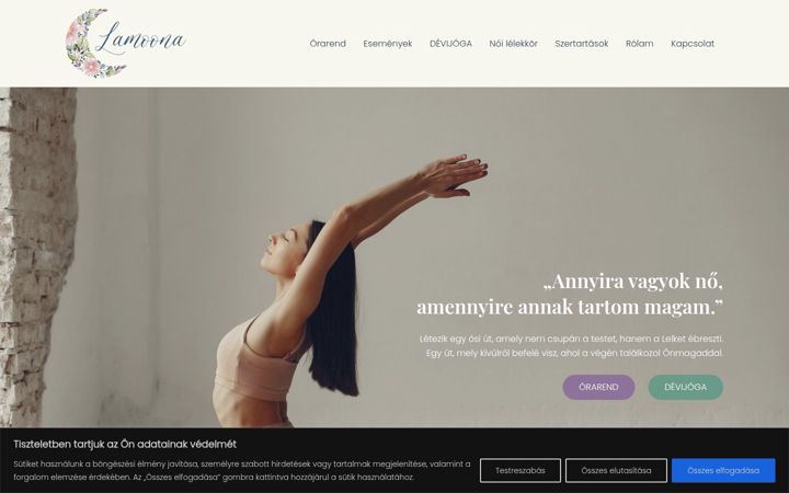 Screenshot of lamoona.hu