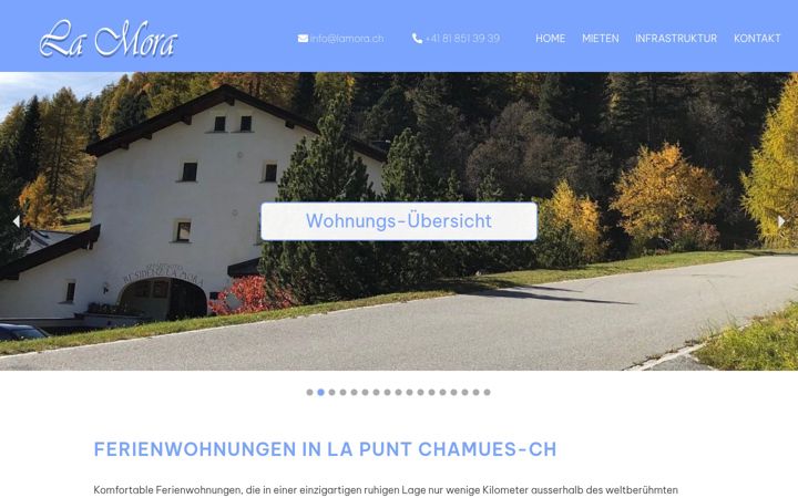 Screenshot of lamora.ch