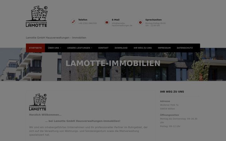 Screenshot of lamotte-immobilien.de