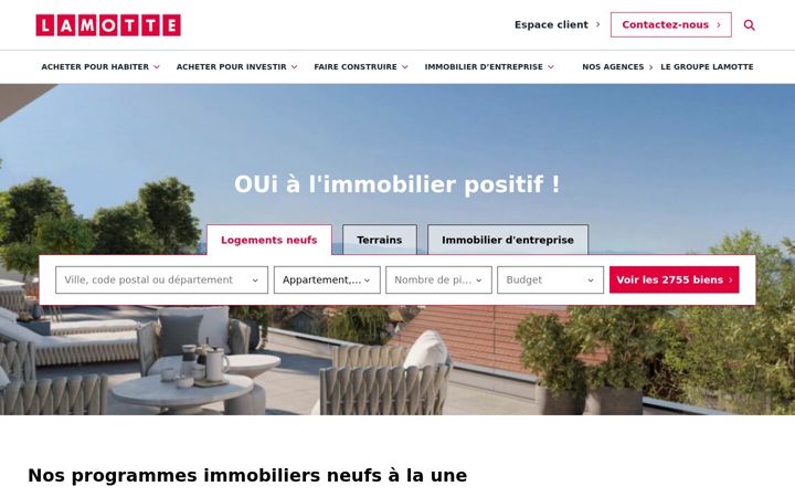 Screenshot of lamotte.fr