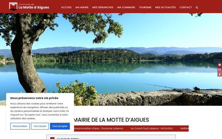 Screenshot of lamottedaigues.fr