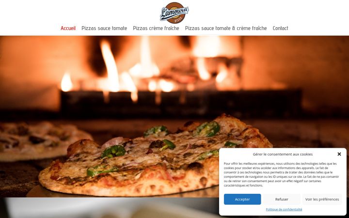 Screenshot of lamoura-pizza.fr
