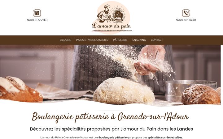 Screenshot of lamourdupain.fr