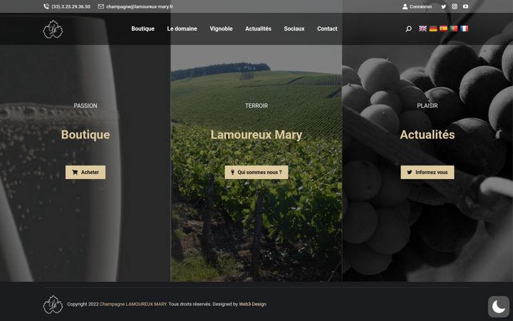 Screenshot of lamoureux-mary.fr