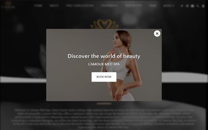 Screenshot of lamourmedspa.net