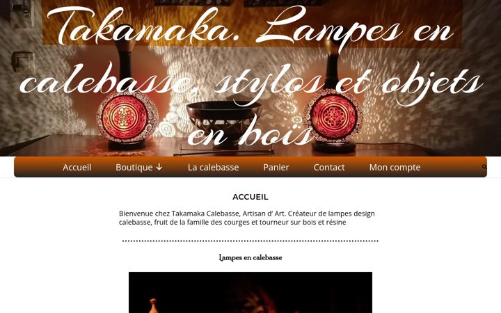 Screenshot of lampe-calebasse.com