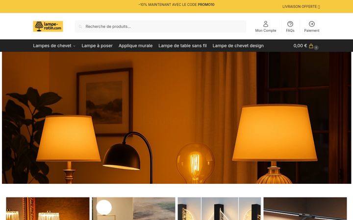 Screenshot of lampe-rotin.com