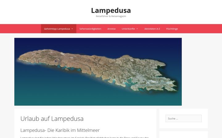 Screenshot of lampedusa.de