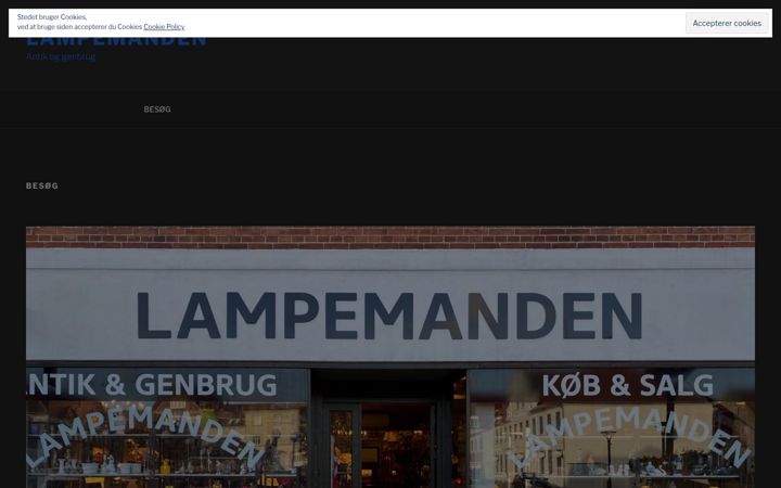 Screenshot of lampemanden.dk