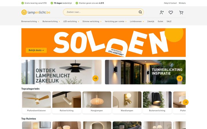 Screenshot of lampenlicht.be