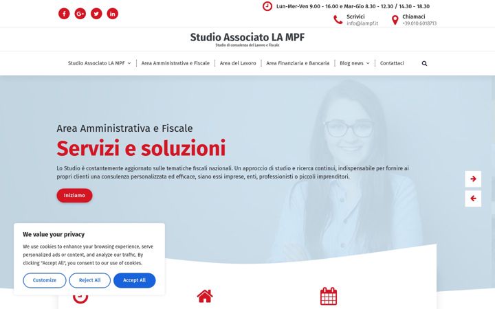 Screenshot of lampf.it
