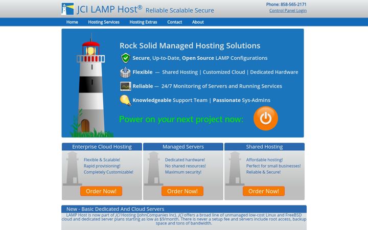 Screenshot of lamphost.net