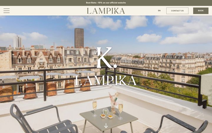 Screenshot of lampikahotelparis.com