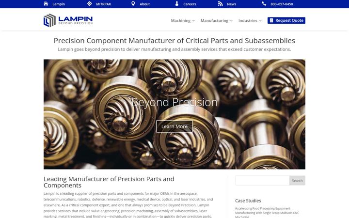 Screenshot of lampin.com