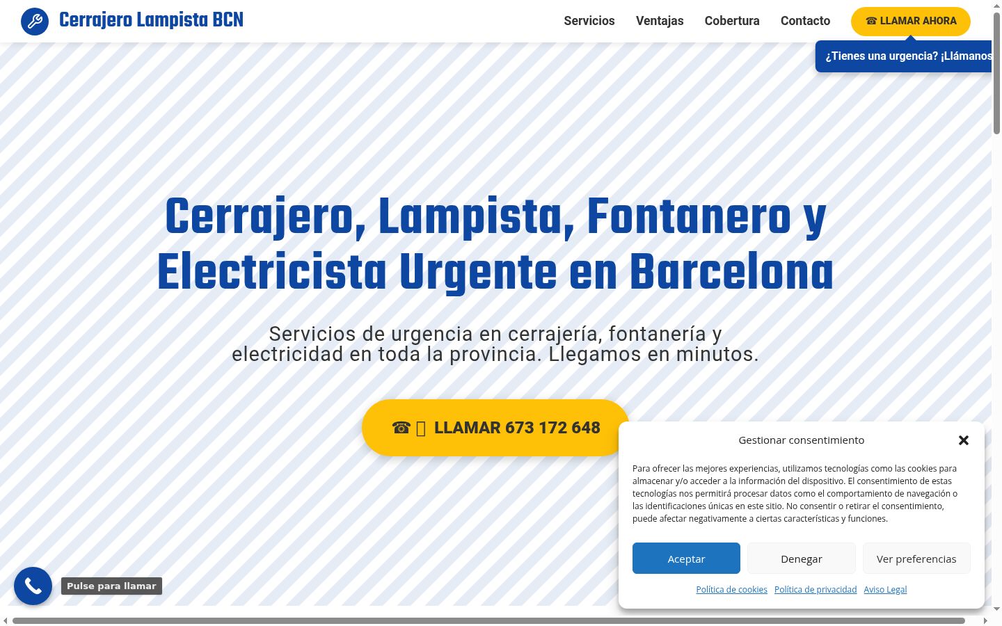 Screenshot tal-banner tal-kunsens muri qabel kwalunkwe interazzjoni