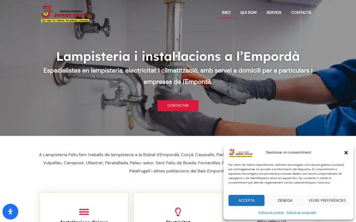 Screenshot of lampisteriafeliu.com