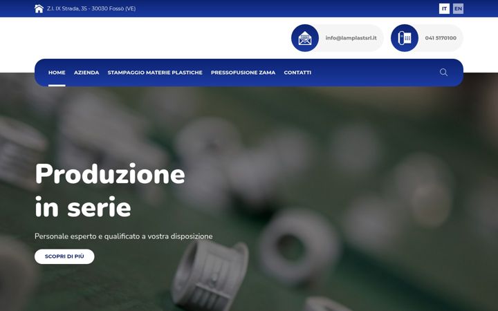 Screenshot of lamplastsrl.it