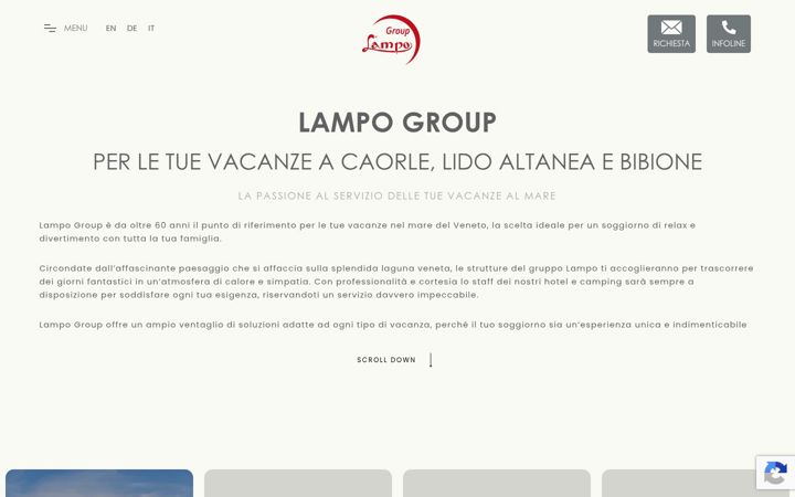 Captura de pantalla de lampogroup.it