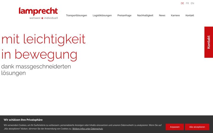 Screenshot of lamprecht.ch