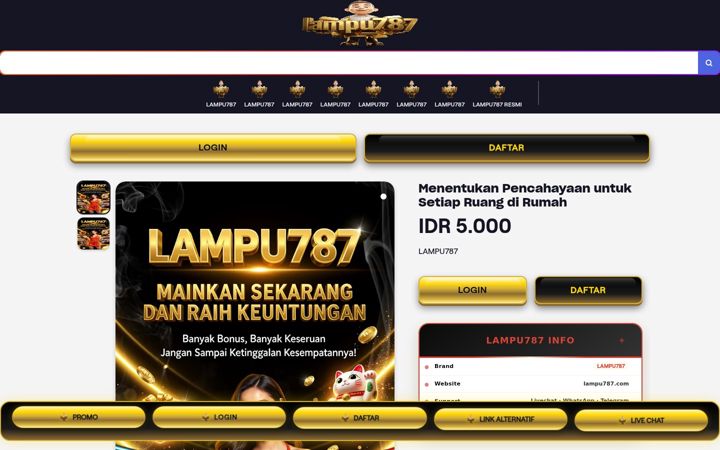 Screenshot of lampu787.com
