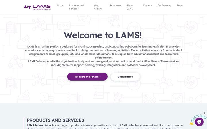 Screenshot of lams.es