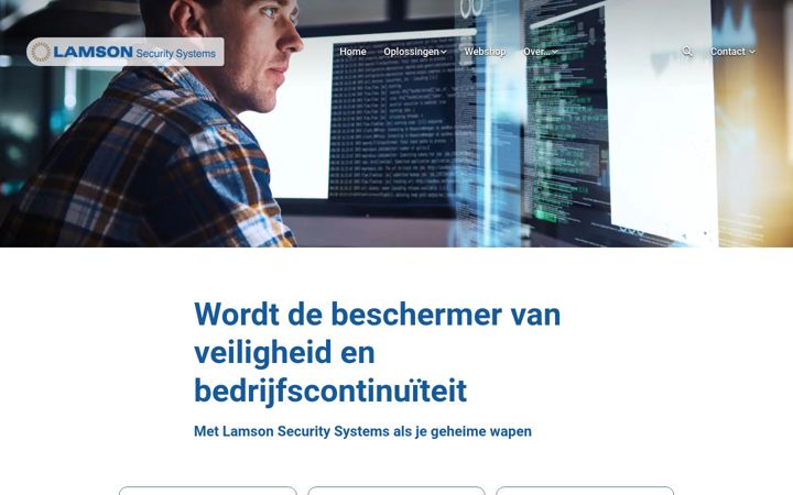 Screenshot of lamson-security.nl